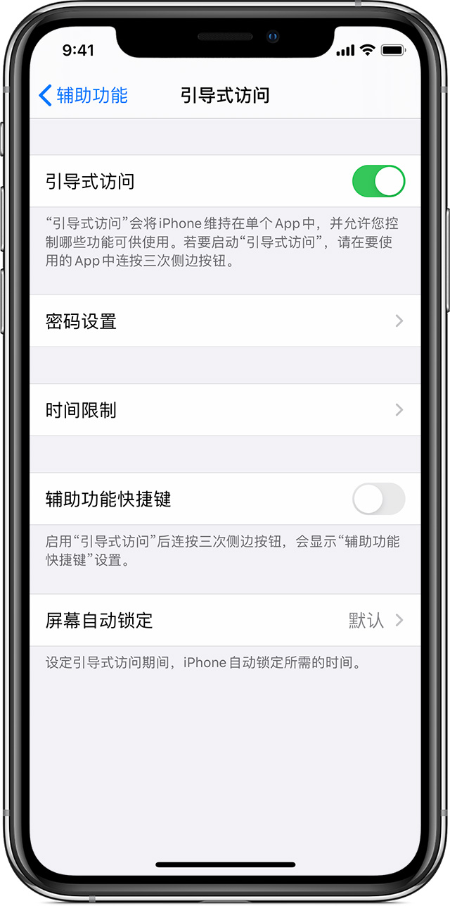 四更镇苹果手机维修分享如何在 iPhone 上退出引导式访问 