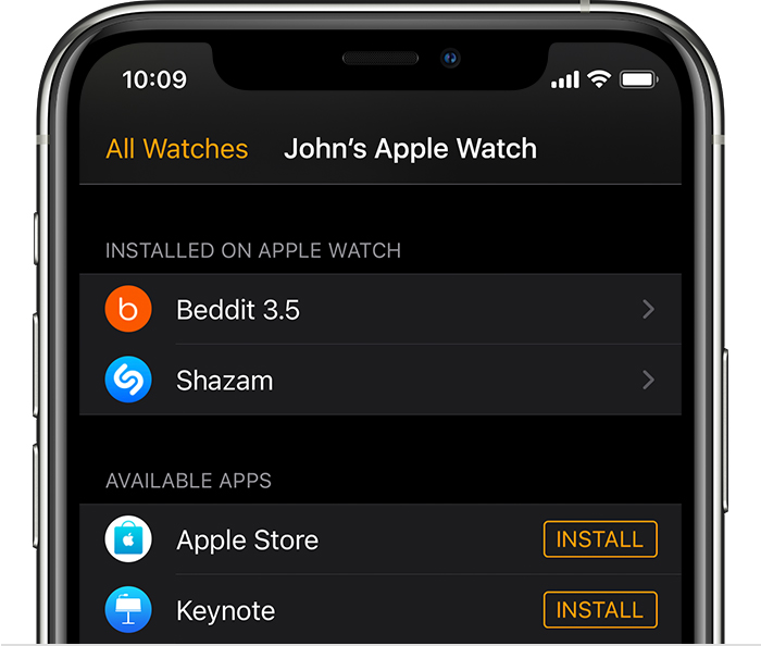 四更镇苹果手机维修分享如何在 Apple Watch 上下载应用 